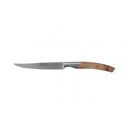 13cm steak knife Thiers cuisine juniper wood