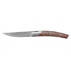 Le Thiers Pirou 1 bolster folding knife, 12cm Sandvick blade - Walnut