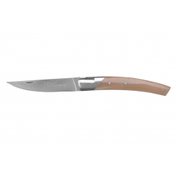 Couteau fermant 1 mitre, lame Sandvick 12cm, Le Thiers Pirou pointe de corne
