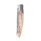 Couteau fermant 1 mitre, lame Sandvick 12cm, Le Thiers Pirou bois de cerf