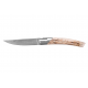 Couteau fermant 1 mitre, lame Sandvick 12cm, Le Thiers Pirou bois de cerf