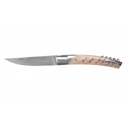 Le Thiers Pirou bolster folding knife corkscrew, 12cm Sandvik deer horn