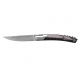 Le Thiers Pirou bolster folding knife corkscrew, 12cm Sandvik black buffalo horn