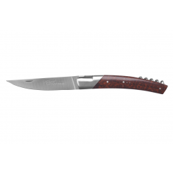 Le Thiers Pirou 1 bolster folding knife with corkscrew, 12cm Sandvick blade snake wood