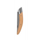 Stylver folding Knife, Sandvik blade, machine chiselling - Boxwood