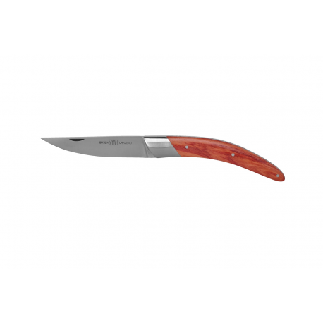 Stylver folding Knife, Sandvik blade, machine chiselling - rosewood