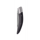 Stylver folding Knife, Sandvik blade, machine chiselling -  ebony