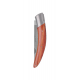 Couteau fermant, lame Sandvik, guilloché main, Stylver bois de rose