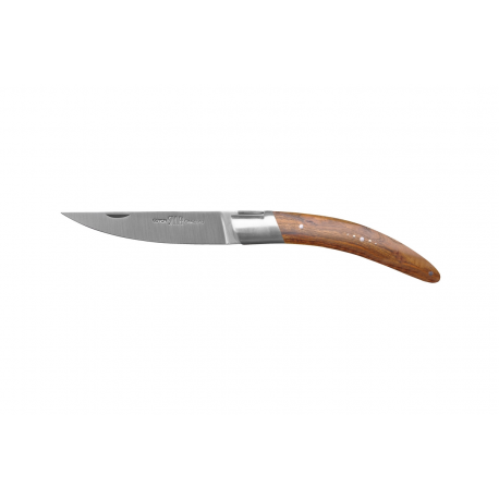 Stylver folding Knife, Sandvik blade, machine chiselling -  pistachio wood