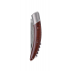 Stylver folding knife, corckscrew Sandvik blade, machine chiselling -  snake wood