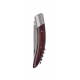 Stylver folding Knife, corckscrew Sandvik blade, machine chiselling - king wood