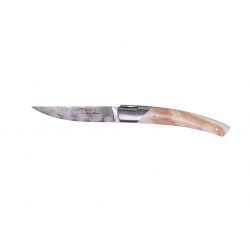 Le Thiers Pirou, stainless damascus steel blade - Exclusive Collection - Warthog ivory handle