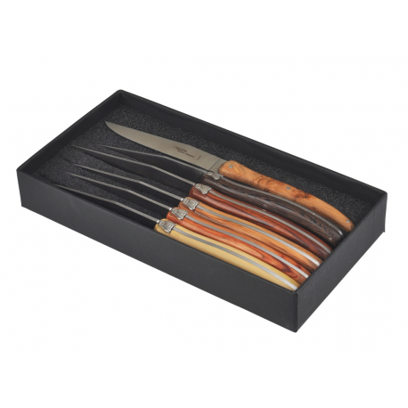 Laguiole Brasserie_ 6 bois assortis