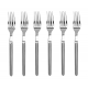 Set of 6 forks Le Thiers Prestige stainless steel brushed