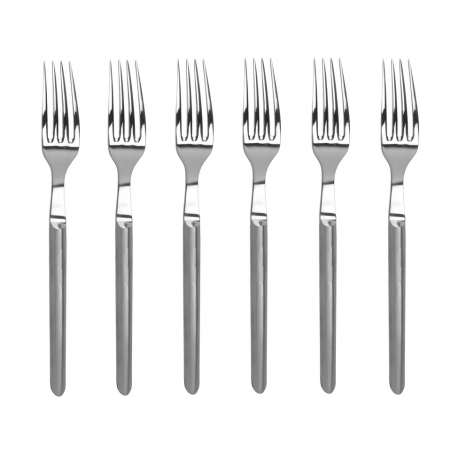 Coffret de 6 fourchettes Le Thiers tout inox Prestige brossé