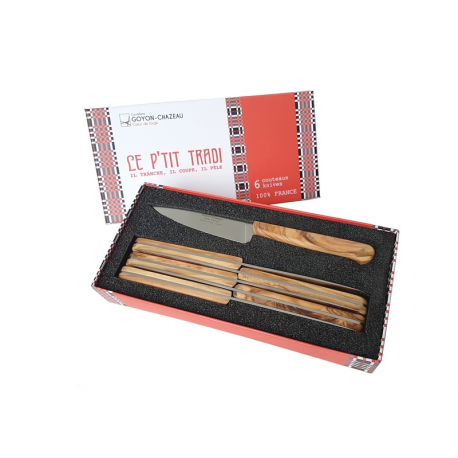 Coffret de  6 couteaux Le P'tit Tradi - Olivier