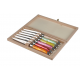 Coffret de 6 couteaux Laguiole Avantage - acrylique assortis