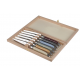 Coffret de 6 couteaux Laguiole Avantage - Assortiment Pastello