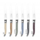 Coffret de 6 couteaux Laguiole Avantage - Assortiment Pastello