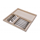 Set of 6 Laguiole Lasse G Avantage brilliant stainless steel forks