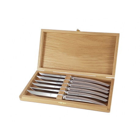 Set of 6 Le Thiers Prestige brilliant stainless steel knives