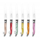 Coffret de 6 couteaux Laguiole Avantage - acrylique assortis
