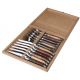 Ménagère 12 pièces Laguiole Prestige - 6 bois assortis