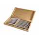 Coffret de 6 couteaux Laguiole tout inox Prestige sablé