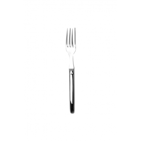 Set of 6 dessert fork Laguiole Prestige brilliant stainless steel 