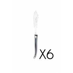 6 fish knives Laguiole Prestige brilliant stainless steel 