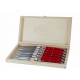 Coffret de 6 couteaux Laguiole Klasse G Avantage - Rouge uni
