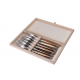 Cof. 6 fourchettes Laguiole Klasse G Avantage - bois assortis