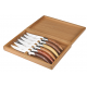 Set of 6 Stylver Avantage knives - mixed woods