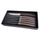Set of 6 Le Thiers Pirou Brasserie knives - 6 woods
