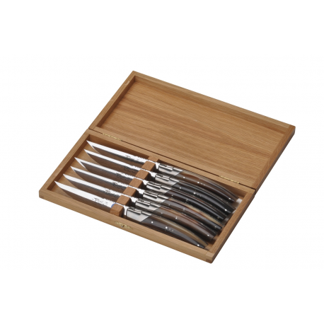 Set of 6 Le Thiers Pirou  Prestige knives - horn