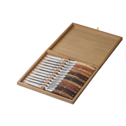 Set of 6 Le Thiers Pirou  Prestige knives - Mixed woods