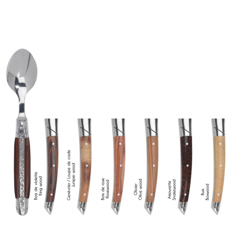 Set of 6 coffee spoons Le Thiers Prestige - Mixed woods group 1