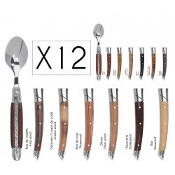 Set of 12 coffee spoons Le Thiers Prestige - Mixed woods