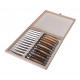 Set of 12 Laguiole Klasse G Avantage knives - Mix woods