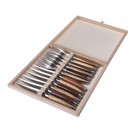 Ménagère 12 pcs Laguiole Klasse G Avantage - Bois assortis