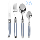 Laguiole Avantage 24pcs cutlery set - Grey blue