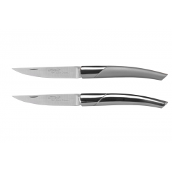 Le Thiers folding knife, plain stainless steel handle