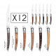 Set of 6 knives Le Thiers Prestige - 12 Mixed woods