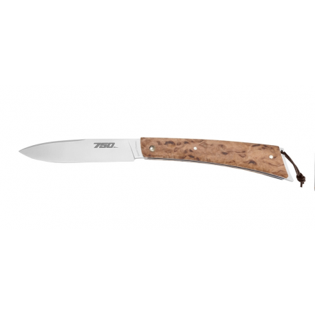 The 750 folding knife- Sandvik carbon blade - Birch wood