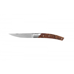 Le Thiers Pirou 1 bolster folding knife, 10cm Sandvick blade, stabilised beech wood