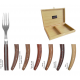 Set of 6 Stylver Avantage forks- mixed woods