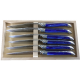 Coffret de 6 couteaux Laguiole Avantage - bleu gitane
