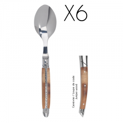Set of 6 table spoons Le Thiers Prestige - Juniper wood