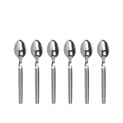 Coffret de 6 cuillères café Le Thiers tout inox Prestige brillant