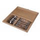 Set of 6 forks Laguiole Prestige - juniper wood